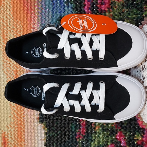 Boys Canvas Casual Lace-up Low-Top  Sneaker - Picture 9 of 13